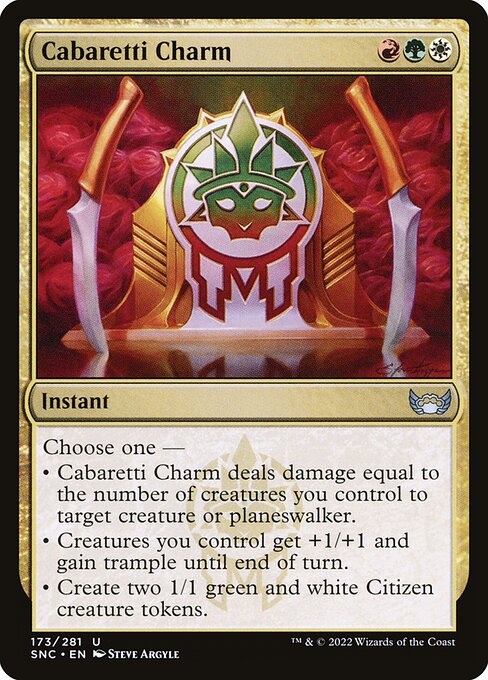 Cabaretti Charm - Streets of New Capenna Magic card