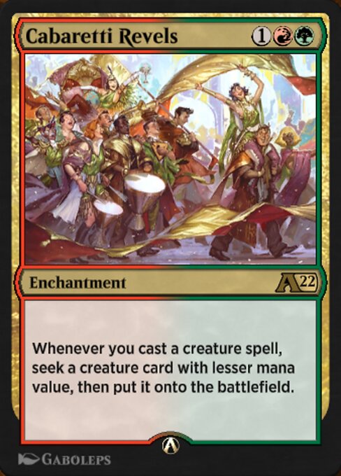 Cabaretti Revels - Alchemy: New Capenna (#21) - Illustrated by Gaboleps - Magic: The Gathering Card