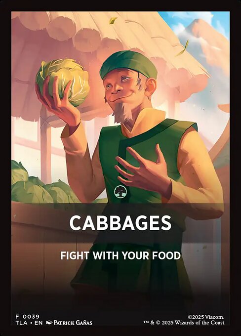 Cabbages - Avatar: The Last Airbender Jumpstart Front Cards (#39) - Magic: The Gathering Card