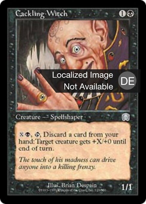 Cackling Witch - The List (#MMQ-119) - Illustrated by Brian Despain - Magic: The Gathering Card