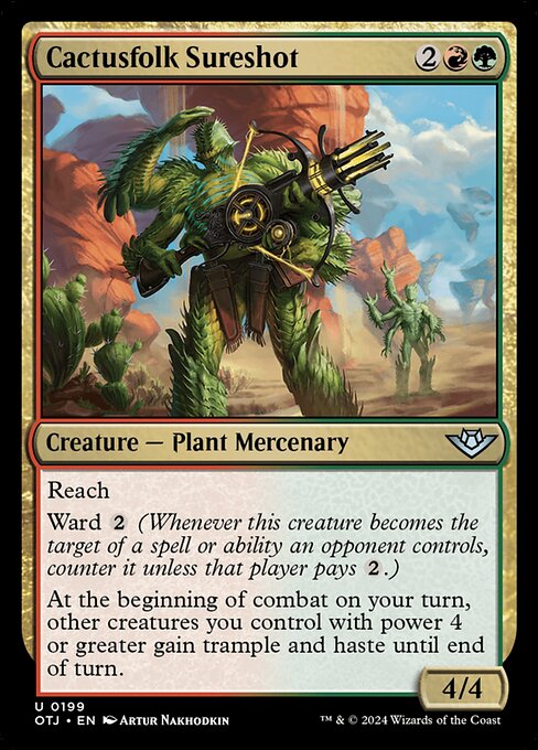 Cactusfolk Sureshot - Outlaws of Thunder Junction Magic card