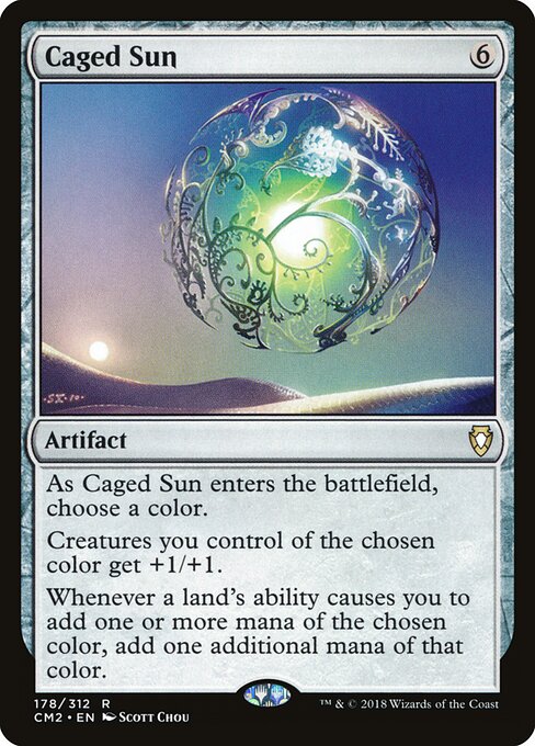 Caged Sun - Commander Anthology Volume II (#178) - Illustrated by Scott Chou - Magic: The Gathering Card