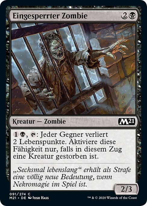 Caged Zombie
