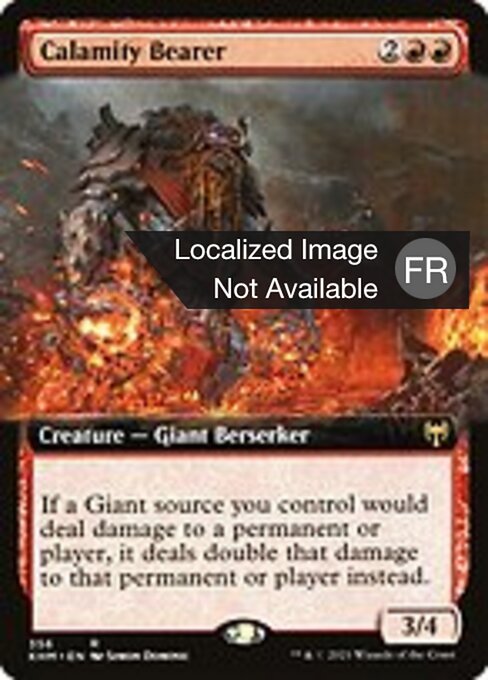 Porteur de calamité (Calamity Bearer) - Kaldheim (#356) - Illustrated by Simon Dominic - Magic: The Gathering Card