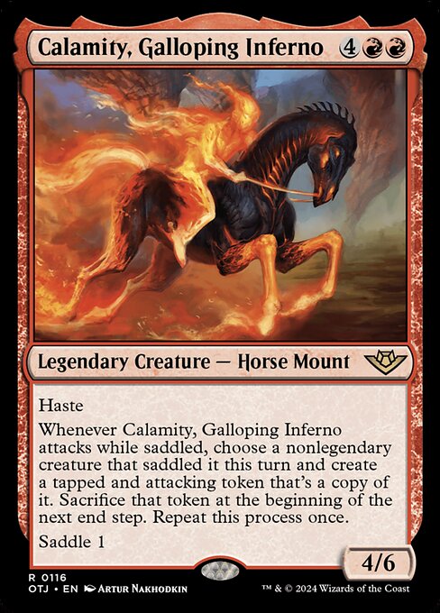 Calamity, Galloping Inferno - Outlaws of Thunder Junction Magic card