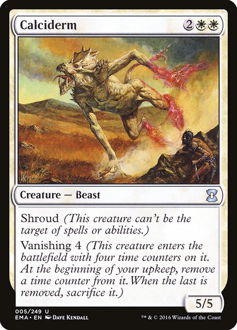 Calciderm - Eternal Masters (#5) - Illustrated by Dave Kendall - Magic: The Gathering Card