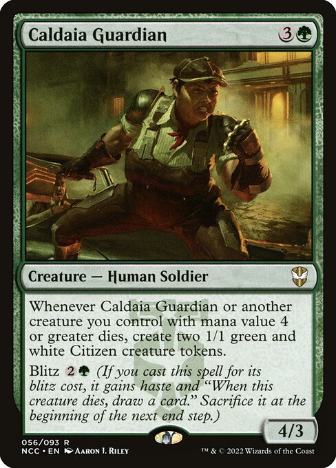 Caldaia Guardian - New Capenna Commander Magic card