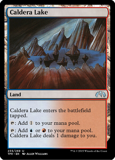 Caldera Lake - Tempest Remastered (#235) - Illustrated by Allen Williams - Magic: The Gathering Card