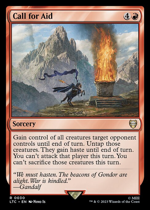 Call for Aid - Tales of Middle-earth Commander Magic card