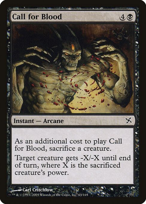 Call for Blood - Betrayers of Kamigawa Magic card