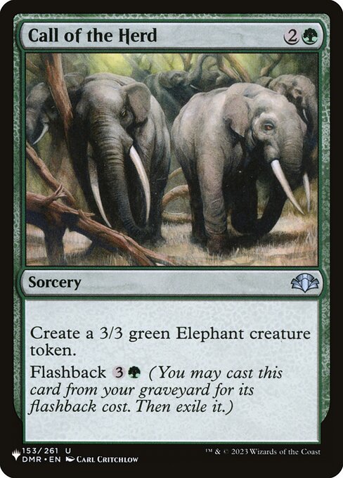 Call of the Herd - The List Magic card