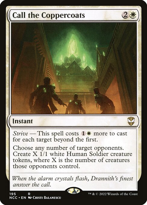 Call the Coppercoats - New Capenna Commander Magic card