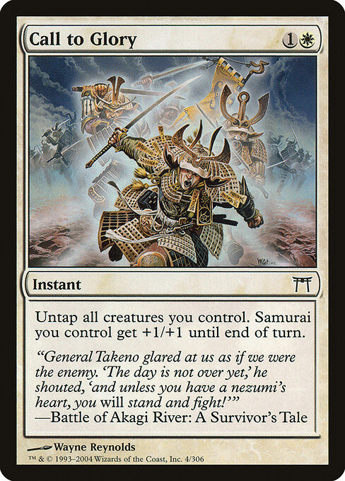 Call to Glory - Champions of Kamigawa Magic card