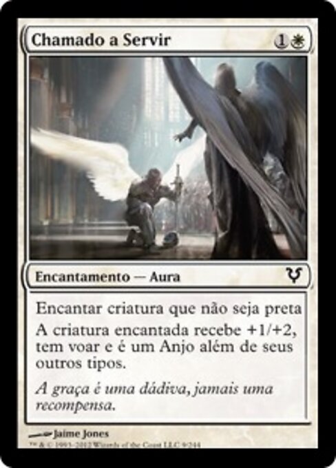 Chamado a Servir (Call to Serve) - Avacyn Restored (#9) - Illustrated by Jaime Jones - Magic: The Gathering Card