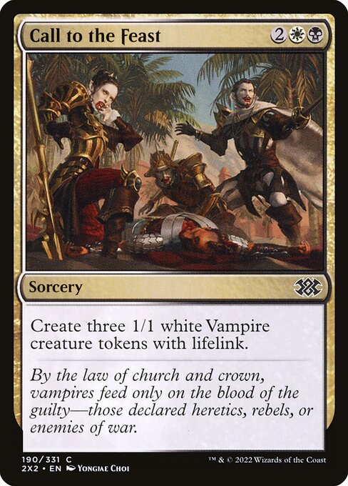 Call to the Feast - Double Masters 2022 Magic card