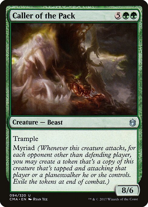 Meneur de la meute (Caller of the Pack) - Commander 2015 (#34) - Illustrated by Ryan Yee - Magic: The Gathering Card