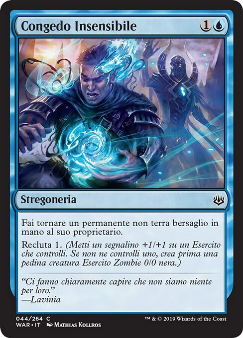 Demissão Impiedosa (Callous Dismissal) - War of the Spark (#44) - Illustrated by Mathias Kollros - Magic: The Gathering Card