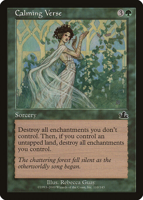 Calming Verse - Prophecy Magic card