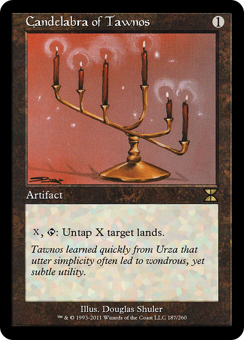 Candelabra of Tawnos - Antiquities (#43) - Illustrated by Douglas Shuler - Magic: The Gathering Card