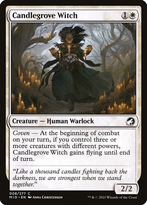 Candlegrove Witch - Innistrad: Midnight Hunt Magic card