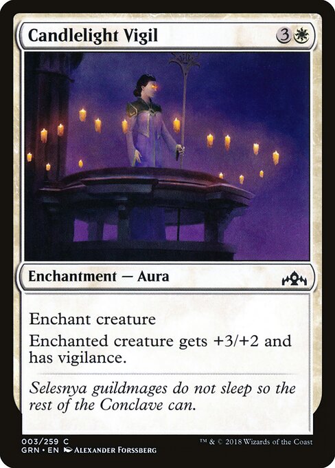 Candlelight Vigil - Guilds of Ravnica Magic card