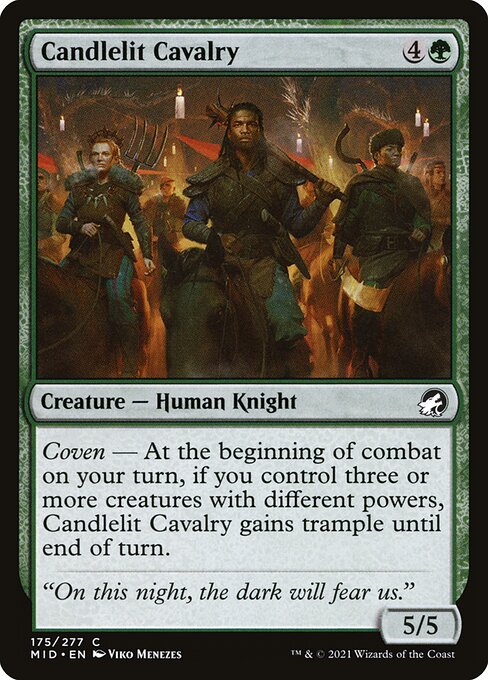 Candlelit Cavalry - Innistrad: Midnight Hunt Magic card