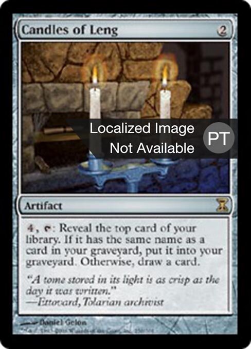 Свечи из Ленга (Candles of Leng) - Time Spiral (#250) - Illustrated by Daniel Gelon - Magic: The Gathering Card
