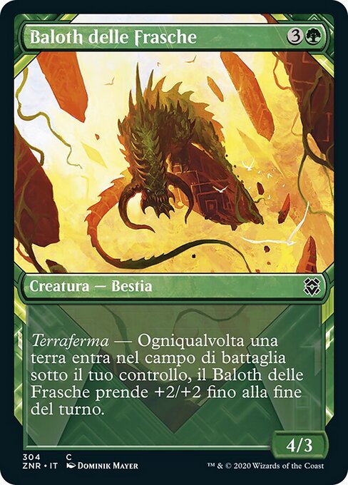 Blätterdach-Baloth (Canopy Baloth) - Zendikar Rising (#304) - Illustrated by Dominik Mayer - Magic: The Gathering Card