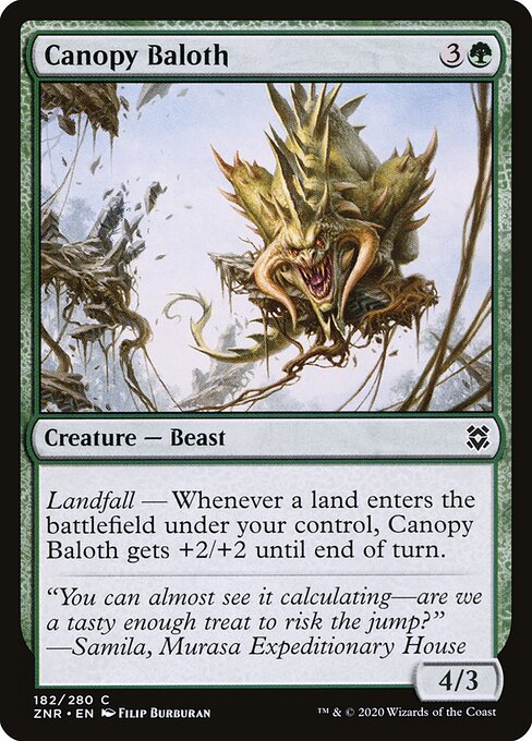 Canopy Baloth - Zendikar Rising Magic card
