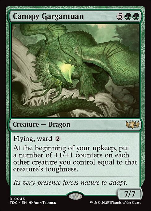 Canopy Gargantuan - Tarkir: Dragonstorm Commander Magic card