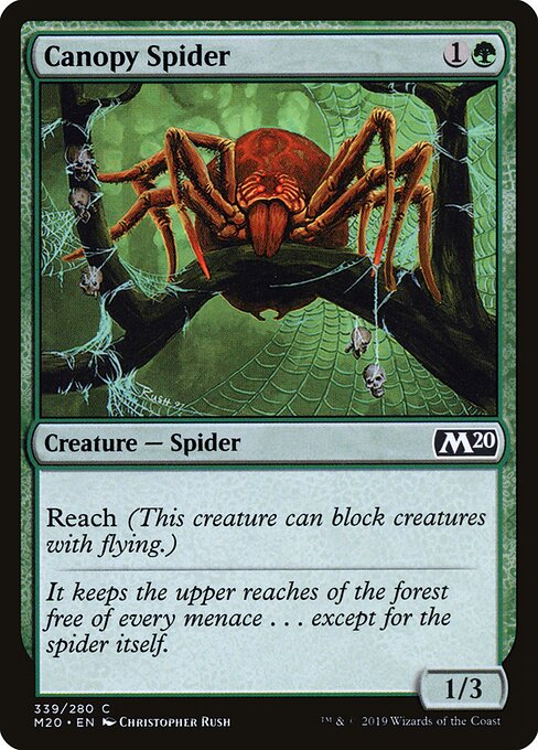 Canopy Spider - Core Set 2020 Magic card