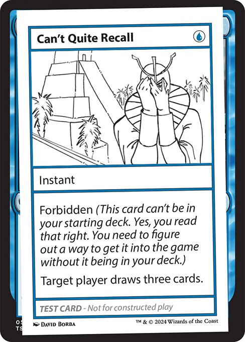 Can't Quite Recall - Mystery Booster 2 (#527) - Illustrated by David Borba - Magic: The Gathering Card