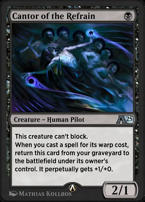 Cantor of the Refrain - Alchemy: Edge of Eternities (#9) - Illustrated by Mathias Kollros - Magic: The Gathering Card