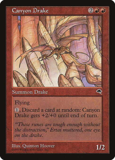 Canyon Drake - Tempest Magic card