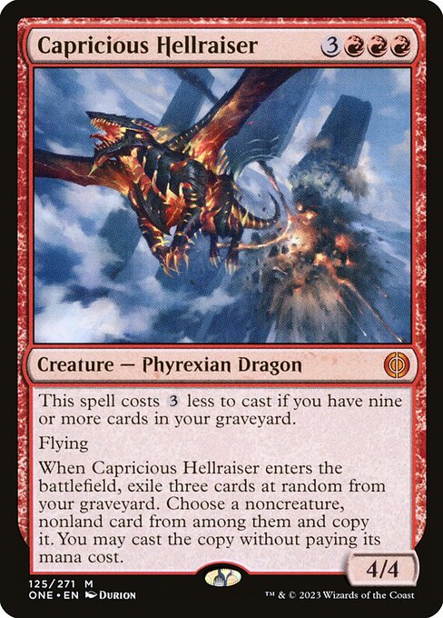 Capricious Hellraiser - Phyrexia: All Will Be One Magic card