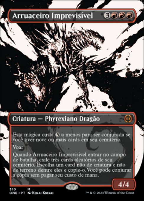 Piantagrane Capriccioso (Capricious Hellraiser) - Phyrexia: All Will Be One (#310) - Illustrated by Kekai Kotaki - Magic: The Gathering Card