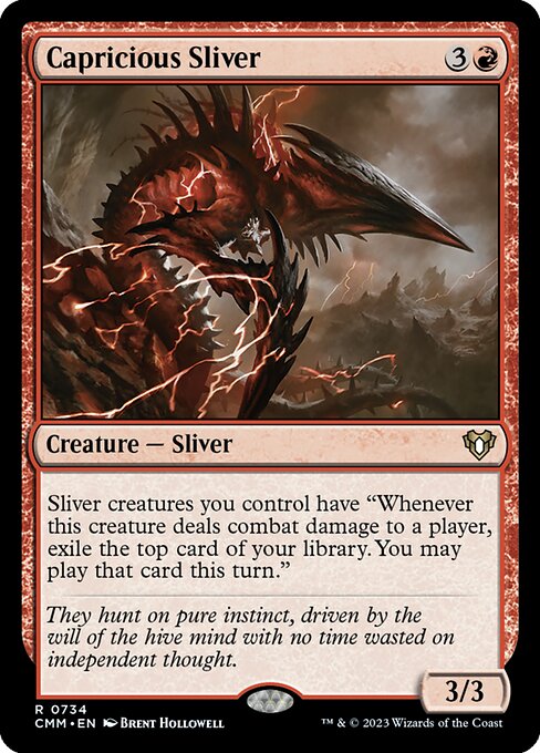 Capricious Sliver - Commander Masters Magic card
