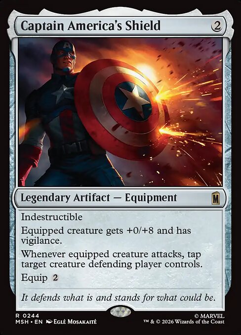 Captain America's Shield - Marvel Super Heroes Magic card