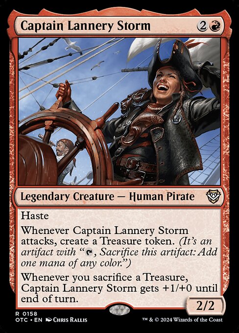 Captain Lannery Storm - Outlaws of Thunder Junction Commander Magic card