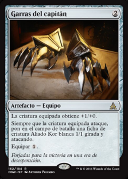 Captain's Claws - Oath of the Gatewatch Promos (#162s) - Illustrated by Anthony Palumbo - Magic: The Gathering Card