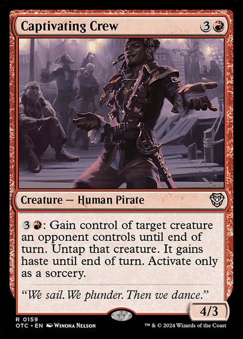 Captivating Crew - Outlaws of Thunder Junction Commander Magic card