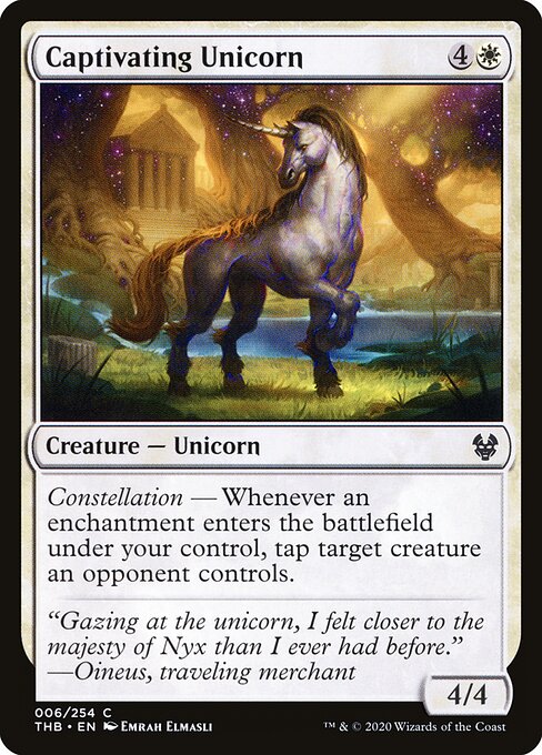 Captivating Unicorn - Theros Beyond Death Magic card