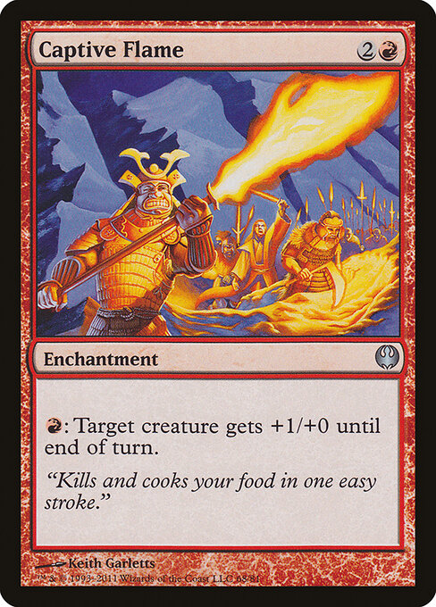 Captive Flame - Duel Decks: Knights vs. Dragons Magic card