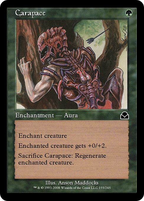 Carapace - Masters Edition II Magic card