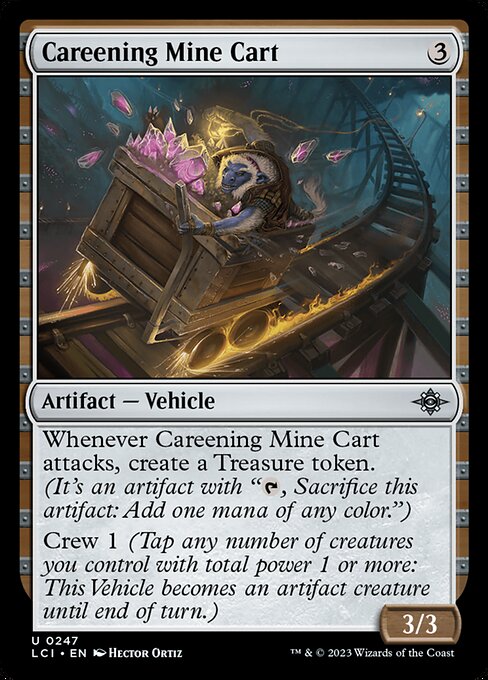 Careening Mine Cart - The Lost Caverns of Ixalan Magic card