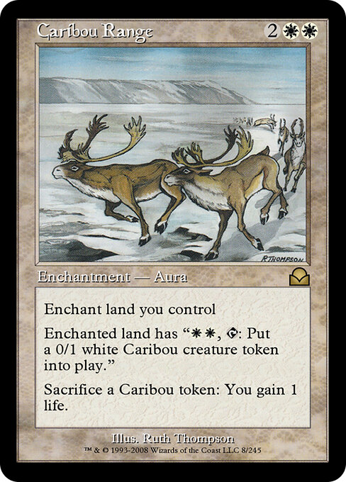 Caribou Range - Masters Edition II (#8) - Illustrated by Ruth Thompson - Magic: The Gathering Card