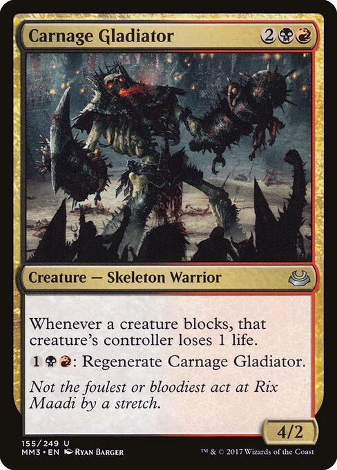 Carnage Gladiator - Modern Masters 2017 (#155) - Illustrated by Ryan Barger - Magic: The Gathering Card
