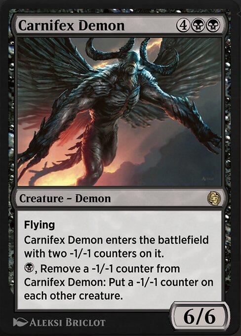 Carnifex Demon - Jumpstart Arena Exclusives (#57) - Illustrated by Aleksi Briclot - Magic: The Gathering Card