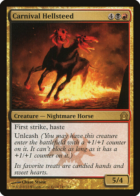 Carnival Hellsteed - Return to Ravnica (#147) - Illustrated by Chase Stone - Magic: The Gathering Card