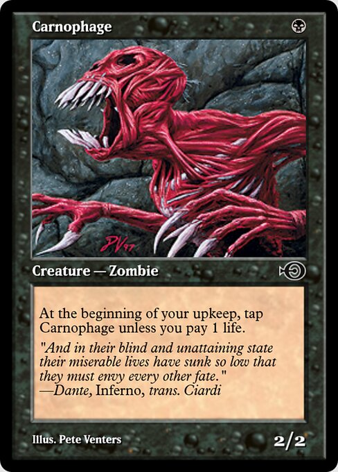 Carnophage - Exodus (#53) - Illustrated by Pete Venters - Magic: The Gathering Card